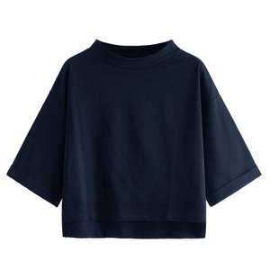 Camiseta corta para mujer con logotipo personalizado a precio de mayorista, último diseño de camiseta corta para mujer para venta en línea - Product Image 1