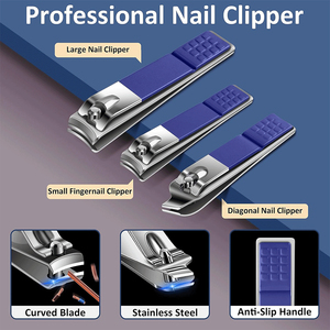 Portable Professional Stainless Steel <b>Manicure</b> Pedicure <b>Kit</b> with Case for Travel and Daily Nail Care Premium Nail Grooming <b>Kit</b> - Product Image 2