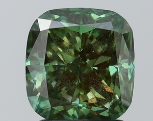 2.60Ct <b>Cushion</b> Cut Lab Grown Diamond Fancy Vivid Green VS1 IGI Certified CVD Loose Diamond Wholesale for Jewelry Making - Product Image 1
