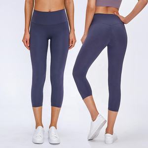 Gran oferta, mallas de Yoga de compresión de punto para mujer de alta calidad, bolsillos transpirables antibacterianos, logotipo personalizado, cintura media, nuevo - Product Image 4