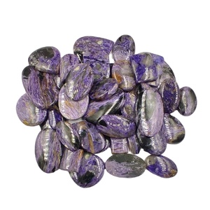 Gemas de Charoita Natural Sueltas en Cabujón, Alta Calidad, Color Morado, Tamaño Libre, Corte Ovalado, Suministro al por Mayor, Rusia, TASBIYA GEMS Third - Product Image 1