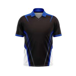 เสื้อโปโลคริกเก็ตปี 2026 แบบกำหนดเองได้ ออกแบบเองได้ ชุดทีม เสื้อโปโลสำหรับเล่นกีฬา พิมพ์ชื่อและหมายเลขผู้เล่น สำหรับผู้ชาย - Product Image 4