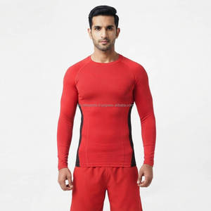 Gym Compression Shirt Men Long Sleeve Performance <b>Athletic</b> Top Quick Dry Base Layer Running Fitness Sports Clothing OEM ODM - Product Image 1