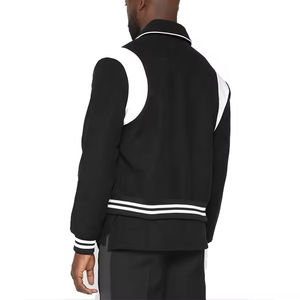 Chaqueta Universitaria Unisex Impermeable y Transpirable de Algodón/Poliéster Ecológico y Sostenible, Personalizable, Estilo Béisbol/Varsity - Product Image 4