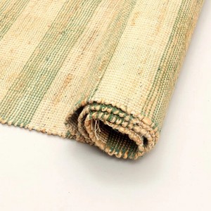Tapis de sol indien fait main 100 % jute, tapis d'extérieur en chanvre artisanal, tapis de prière tressé écologique antidérapant, chemin de table - Product Image 3