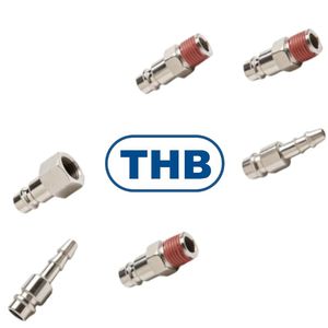 Raccord à vis universel THB de type européen en acier haute pression pour tuyau d'air 1/4 pouce - Product Image 3