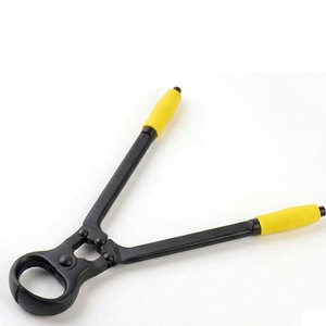 Coupe-ongles vétérinaire pour chevaux, durable, noir avec poignée jaune, instrument obstétrical, outils de fermeur, haute résistance - Product Image 1