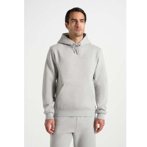 Sudadera con Capucha para Hombre, Corte Regular, Color Gris Sólido, Poliéster, Felpa Francesa, Estilo Casual para Otoño, Diseño con Bolsillos, Tejido Transpirable - Product Image 6
