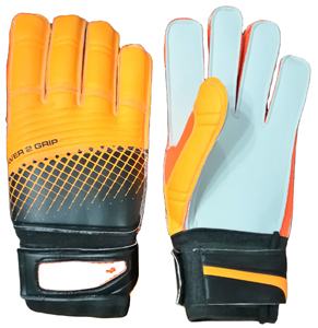 Gants de gardien de but de football antidérapants confortables de conception personnalisée de haute qualité PU Polyester matériau fermeture à glissière marque KHASON - Product Image 1