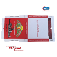 Caja de Pizza Cuadrada de Papel Kraft Corrugado Marrón con Protección UV, Diseño Personalizado DAT THUAN, Cierre Magnético, Logotipo Personalizado