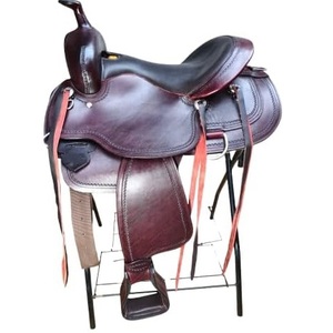 Custom Made 100% Cow Leather Jumping Horse Roper Saddle English Trail Saddles For Horse Riding Hand Curved Manufacturer - Product Image 1
