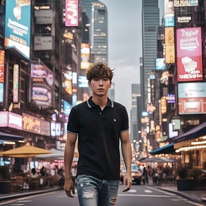 Camisas Casuales Personalizadas para Hombre, Tallas Grandes, 100% Algodón, Manga Corta, Tejido Transpirable, Impresión Serigráfica, Logotipo Bordado al por Mayor - Product Image 2