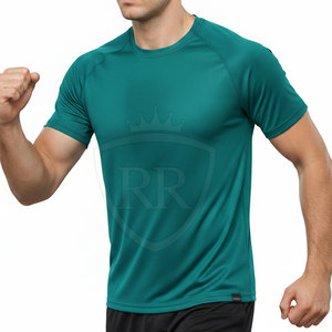 Outdoor Activities Men's Knitted Blank Design <b>Polyester</b> <b>T</b>-<b>Shirt</b> Quick Dry Comfortable Breathable for Running Exercise - Product Image 3