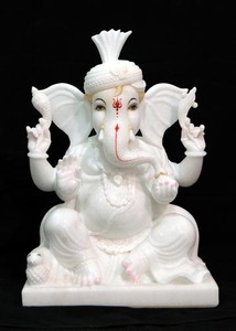 Antique Marble Ganesh Murti - Product Image 2
