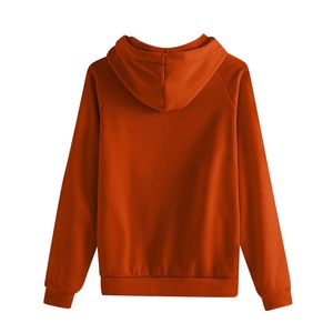 Conjunto deportivo informal con capucha para mujer, sudadera de manga larga y pantalones deportivos con cordón - Product Image 3