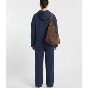 Conjunto de Sudadera con Capucha Oversize de Felpa Francesa de 400GSM para Mujer, de Algodón Pesado con Hombros Caídos - Product Image 5
