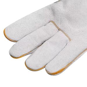 Gants de soudage en cuir, couleur personnalisée, longueur coude, respirants, protection thermique, utilisation extérieure en hiver, style uni - Product Image 3