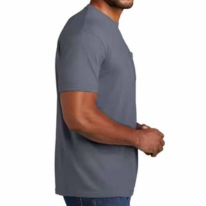 Nouvel Arrivage T-shirt Homme 100% Coton Col Rond Coupe Oversize Épaules Tombantes T-shirt Uni Lourd et Uni - Product Image 6