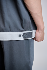 Tissu TC en mélange de coton FMF pour hommes, couleur anthracite, durable, respirant, confortable, lavable, vêtements de travail, polyester vietnamien, manches longues - Product Image 5