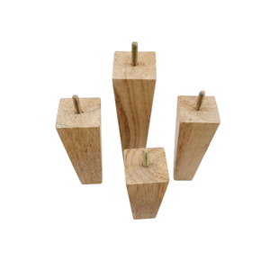 Patas de Muebles de Madera Maciza Ecológicas, Soporte Duradero de Madera Dura para Sofás, para Interiores Residenciales, Comerciales y de Hostelería - Product Image 1