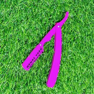 Pink Color Professional Barber Thinning Razor Stainless Steel <b>Swing</b> Lock Hair Razor with Replaceable <b>Single</b> Edge Blade Sharp - Product Image 1