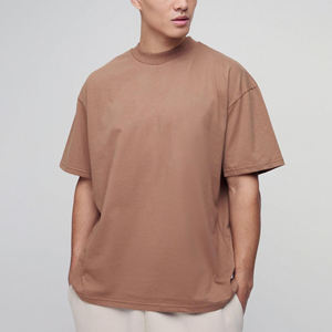 เสื้อยืดฮิปฮอปทรงโอเวอร์ไซส์ ผ้าเจอร์ซีย์คอตตอน 100% เนื้อหนา ระบายอากาศได้ดี เป็นมิตรกับสิ่งแวดล้อม สไตล์ใหม่ แขนสั้น ใส่สบายๆ - Product Image 3