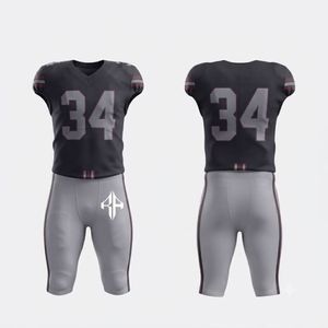 Nuevo Diseño de Uniforme de Fútbol Americano Sublimado, Cuello en V, Manga Corta, 100% Poliéster, Calidad Premium para Hombre - Product Image 1