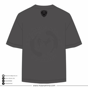 MAWRA T-shirt noir à manches courtes pour homme, col rond, coupe décontractée, respirant, avec logo imprimé au dos - Product Image 6