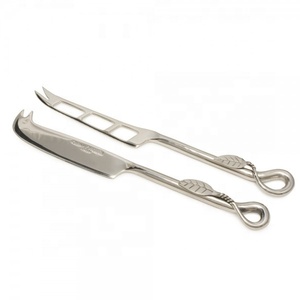 Coupe-gâteau en acier inoxydable Serveur de gâteau du désert Cuillère de mariage et fourchettes en métal Ensemble de couteaux de cuisine - Product Image 2