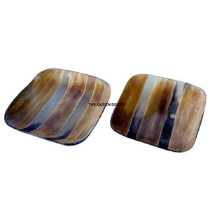 Classic Buffalo Horn <b>Coasters</b> for Tea <b>Coaster</b> Coffee Service-Eco-Friendly Custom Diameter Bulk Selling - Product Image 3