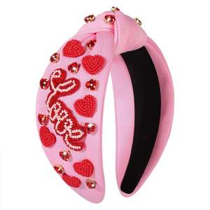 Dernière conception, bandeau brodé à la main avec perles, idéal pour les fêtes, cadeaux, personnalisable, serre-tête moderne unisexe de haute qualité - Product Image 6