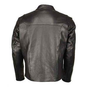 Men's <b>Jacket</b> Winter Slim Fit Casual Biker Cow Skin Stand Collar Thin <b>Canvas</b> Material Waterproof Windbreaker Men Leather <b>Jacket</b> - Product Image 2