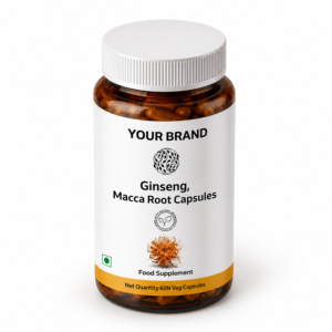 Premium Ginseng Maca Root Capsules Natural Herbal Extract <b>Blend</b> Sealed <b>Bottle</b> Plant Based Dietary Supplement - Product Image 2