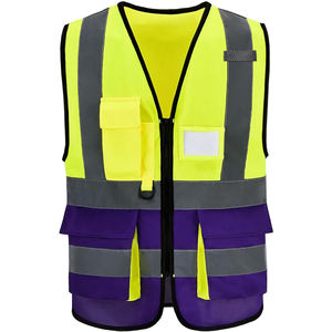 เสื้อกั๊กป้องกันการก่อสร้างสไตล์ใหม่ Ansi Class 2 EN ISO 20471 Class 1ปรับแต่งโลโก้ได้ - Product Image 3