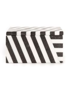 Caja de Joyería de Diseño Creativo, Caja Rectangular de Resina Negra y Blanca con Rayas, Contenedor de Almacenamiento Decorativo Moderno, Mejor Precio - Product Image 4