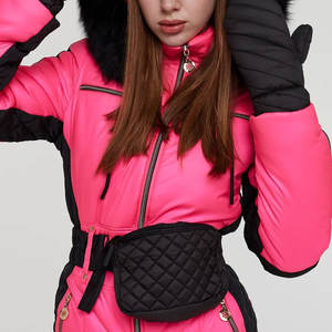 Traje de Esquí Impermeable y Transpirable de Softshell a Precio Económico en Línea, Trajes de Esquí para Mujer con Contraste de Color y Protección Contra el Viento - Product Image 3