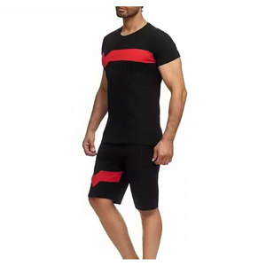 2026 100% Cotton Breathable Men's Summer Casual Two-Piece Shirt Shorts <b>Set</b> Custom Printed Logo Plus Size Knee Twin <b>Sets</b> - Product Image 5