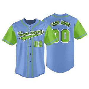 Maillot de baseball personnalisé épais à séchage rapide, respirant, grande taille, motif entièrement brodé, pour softball - Product Image 4