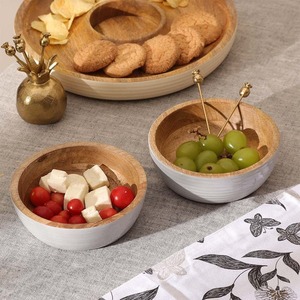 Juego de Tazones de Madera Ecológicos a Precio Económico para Verduras, Ensaladas, Mezclar y Servir, Uso en Fiestas, Duraderos, Aptos para Lavavajillas, India - Product Image 2