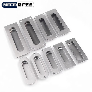 304 Stainless Steel Concealed <b>Handles</b> for Furniture Recessed Hidden Industrial Cabinet <b>Door</b> & Display Case Knobs - Product Image 1