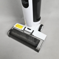 Nettoyeur de sol sans fil intelligent à longue autonomie (22 min), réservoir d'eau propre de 600 ml, aspirateur humide et sec avec fonction d'auto-nettoyage