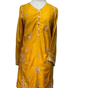 Kameez listo para usar de diseñador famoso con shalwar farshi de tela viscosa, trajes de estilo pakistaní para mujer - Product Image 1