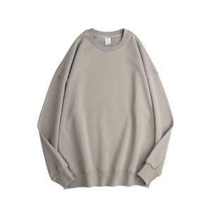 Sudadera de cuello redondo 100% algodón polar, corte holgado personalizado, OEM, estilo urbano, unisex, marca privada, cortavientos, ecológica, otoño, 380g - Product Image 6
