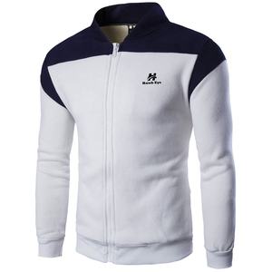 Alta calidad al por mayor personalizado polar cremallera chaquetas algodón-poliéster EE. UU. tamaño chaqueta de los hombres sudaderas para en blanco - Product Image 1