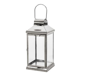 Modern Luxury Hanging Home Decor Stainless Steel Metal Candle <b>Lantern</b> With <b>Silver</b> Color Finished for Christmas - Product Image 5
