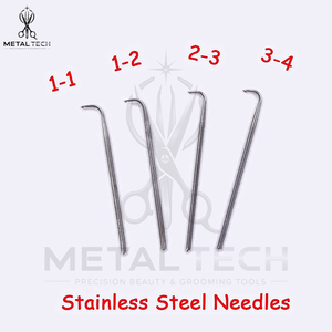 Juego de Porta Agujas de Latón Dorado para Ventilación, 4 Tamaños, Agujas de Micro Gancho, Clips de Acero para Peinar, Caja, Herramientas Profesionales para la Elaboración de Pelucas - Product Image 4