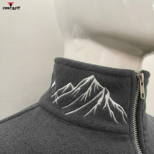 Custom Design Logo Woolen Stand Quilted Lining Big Pockets Waterproof Windproof Outer Wear Men <b>Vest</b> for Sale - Product Image 6