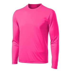 High Quality Cotton Long Sleeve Tee Men Plain Casual Crew Neck Shirt Custom Logo OEM ODM Supplier - Product Image 1