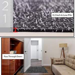 Handcrafted Modern Office Style Herringbone Cotton <b>Rugs</b> Reversible Farmhouse Area <b>Rug</b> Braided Chindi Area <b>Rug</b> - Product Image 3