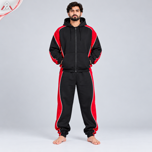 Chándal para Hombre al por Mayor OEM, Confeccionado con Tela Resistente, Ofrece un Ajuste Cómodo, Diseño con Capucha y Cremallera, Chándal para Hombre para Pedidos al por Mayor - Product Image 4